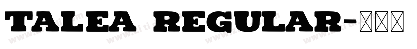 talea Regular字体转换